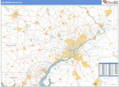 Delaware Valley Metro Area Digital Map Basic Style